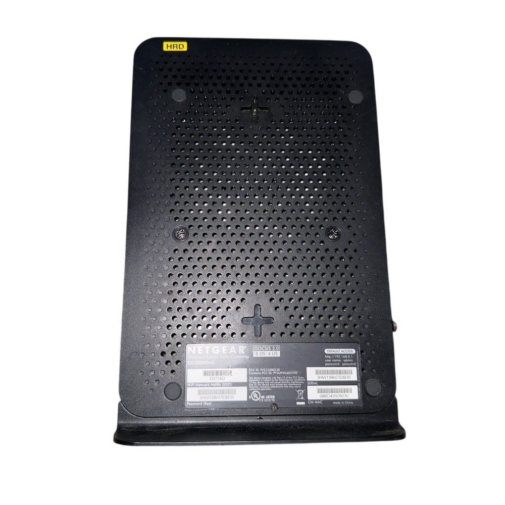 NETGEAR N450 DOCSIS 3.0 Cable Modem WiFi Router Gateway 8x4 Stand - Picture 2 of 6